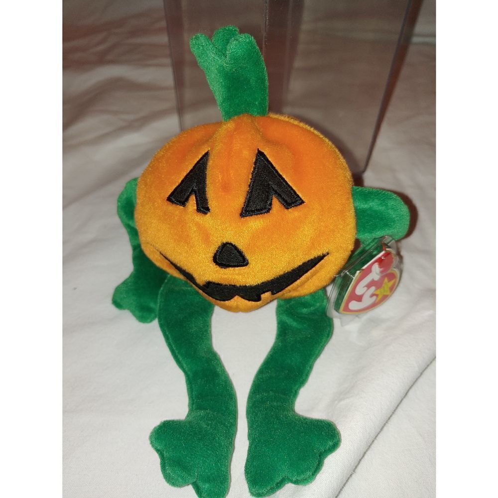 Ty Beanie Baby 9" PUMKIN  DOB: October 31, 1998